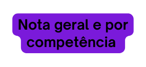 Nota geral e por competência