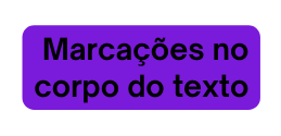 Marcações no corpo do texto